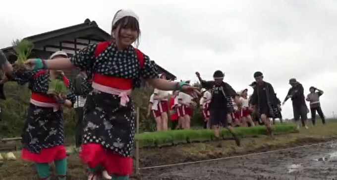 児童が田植え体験 伝統の民謡「田植え唄」も披露　石川・珠洲市|TBS NEWS DIG