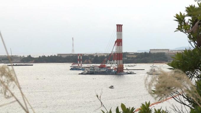 軟弱地盤改良船が19日朝 大浦湾に到着 近くくい打ちへ 普天間基地の辺野古移設　|　沖縄のニュース｜RBC 琉球放送