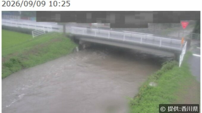 【氾濫危険情報】大束川（上流）の上車橋付近の水位が氾濫危険水位2.40ｍに到達【香川】|TBS NEWS DIG