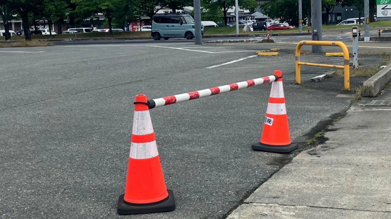 男が逮捕された現場付近