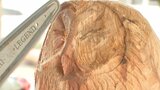 高校でチェーンソーアートの特別教室 丸太からフクロウの立体作品をつくり出す 大分 | 大分のニュース|OBS NEWS|大分放送