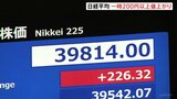 日経平均 一時200円以上値上がり　外国為替市場で円安進む　トランプ関税への過剰な警戒感和らぐ|TBS NEWS DIG
