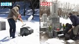 いつもは「雪をかいて上がって墓まで…」でも今年は「楽だな～」　例年より積雪少ない『彼岸の中日』　|　青森のニュース│ATV NEWS│青森テレビ