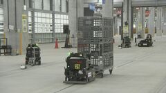 郵便DX「無人搬送車」を初導入　最新巨大施設をメディアに公開　日本郵便| TBS CROSS DIG with Bloomberg