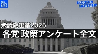 政策アンケート全文掲載【衆議院選挙2026】|TBS NEWS DIG