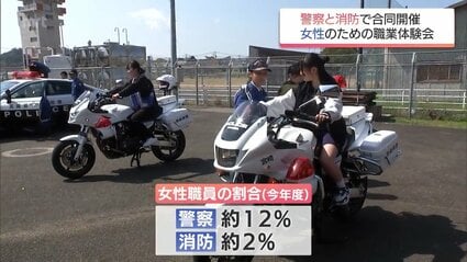 宮崎県内初 消防×警察の女性のための職業体験会 | MRTニュース