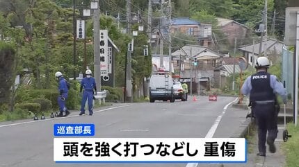 交通違反取締中の男性警察官が停止に応じなかった車に引きずられ重傷