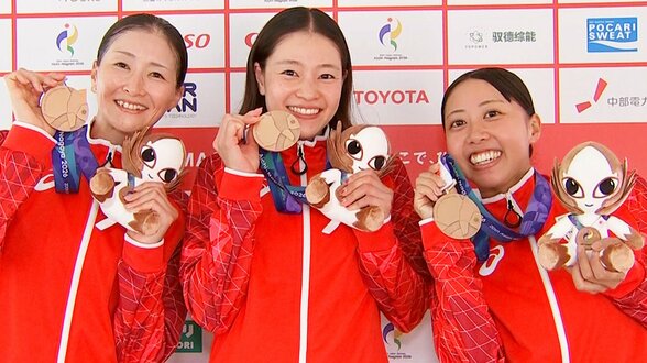近代五種・女子団体が銅メダル! 個人の最高順位はパリ五輪代表・内田美咲の6位、才藤歩夢は9位【アジア大会】|TBS NEWS DIG