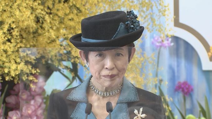 高円宮妃久子さま「世界らん展」で次女と久々の“共演”|TBS NEWS DIG