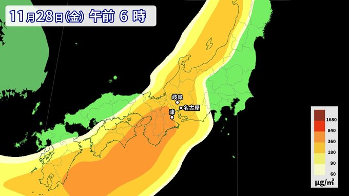 【黄砂情報】東海地方にも“季節外れの黄砂”がやってくる… いつどこで飛来？最新の予想 マスクや空気清浄機などで予防を　|　名古屋・愛知・岐阜・三重のニュース【CBC news】 | CBC web