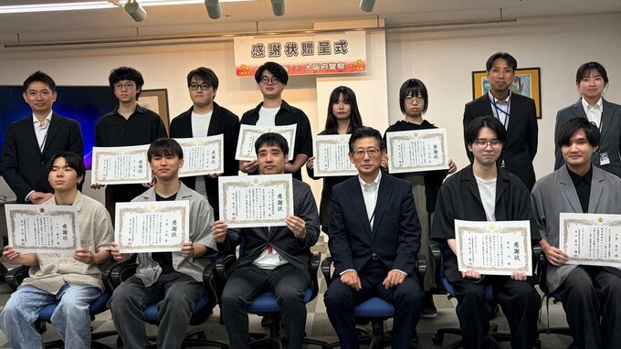“悪質ホスト被害”学生らがPR動画つくり相談窓口を周知「高額請求で金銭トラブル」などのストーリーで伝える　大阪府警が感謝状|TBS NEWS DIG