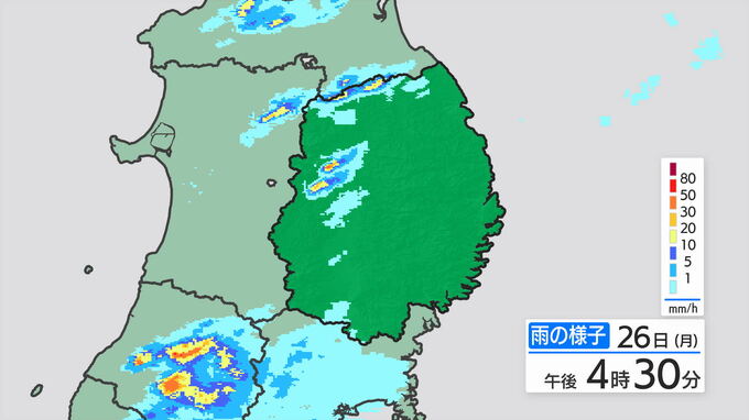 岩手県では前線や暖かく湿った空気の影響により大雨となる所がある見込み　28日にかけて、大雨による土砂災害、低い土地の浸水、河川の増水に注意・警戒|TBS NEWS DIG
