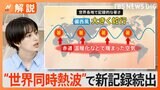 世界各地で「異常な暑さ」を観測 原因は大きく蛇行した「偏西風」　日本にもまた厳しい暑さが襲来する見込み【Nスタ解説】|TBS NEWS DIG