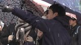 番号を見つけた受験生は歓声 公立高校で合格発表 雪の中サクラ咲く 岩手|TBS NEWS DIG