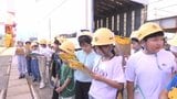 「思ってたよりめっちゃでかい」スケールの大きな現場に興奮…今治造船西条工場で小学生向け見学会 | 愛媛のニュース - Nスタえひめ|あいテレビは6チャンネル