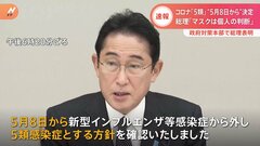 【速報】新型コロナ5類への引き下げ　大型連休明け5月8日から　政府正式決定　イベントは満席でも“声出し”可能に| TBS CROSS DIG with Bloomberg