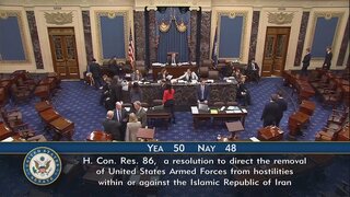 米議会上院　イラン攻撃を制限する決議案を可決　与党の一部も賛成　トランプ政権に痛手　決議に拘束力はなし| TBS CROSS DIG with Bloomberg