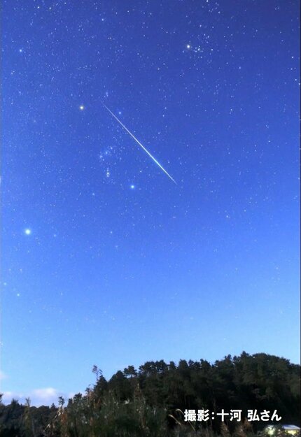 ふたご座流星群が12日からピークで極大は14日に「最大1時間30個の