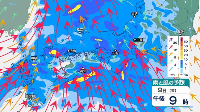 9日夜遅くにかけ「南よりの非常に強い風」に注意　「暴風警報」発表の可能性も　10日も西よりの強風|TBS NEWS DIG