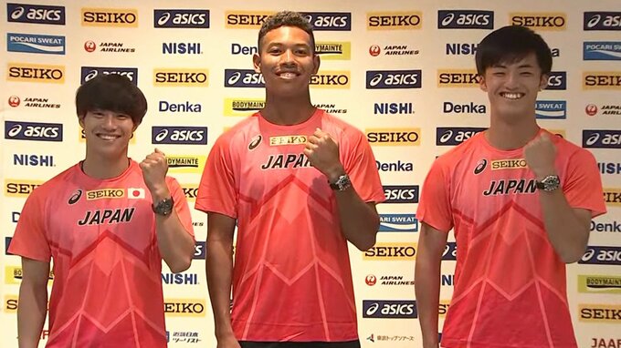 サニブラウン、4×100ｍは「3走以外ならどこでも行けると思っている」日本選手団会見【世界陸上ブダペスト】|TBS NEWS DIG