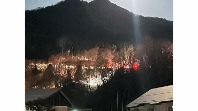 「山が燃えて停電も起きている」と通報　栃木・日光市足尾町で山林火災　けが人なし|TBS NEWS DIG