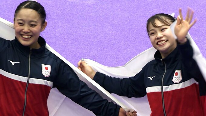 杉原愛子が床で金メダル！個人総合に続き2冠達成、西山実沙も銀で日本勢ワンツーフィニッシュの快挙【アジア大会・体操女子種目別】|TBS NEWS DIG