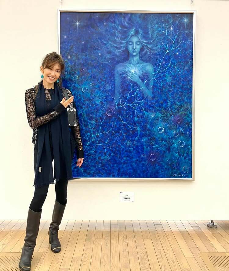 工藤静香さんの絵 1990年第75回二科展出展「朝の香り」 【公式通販】