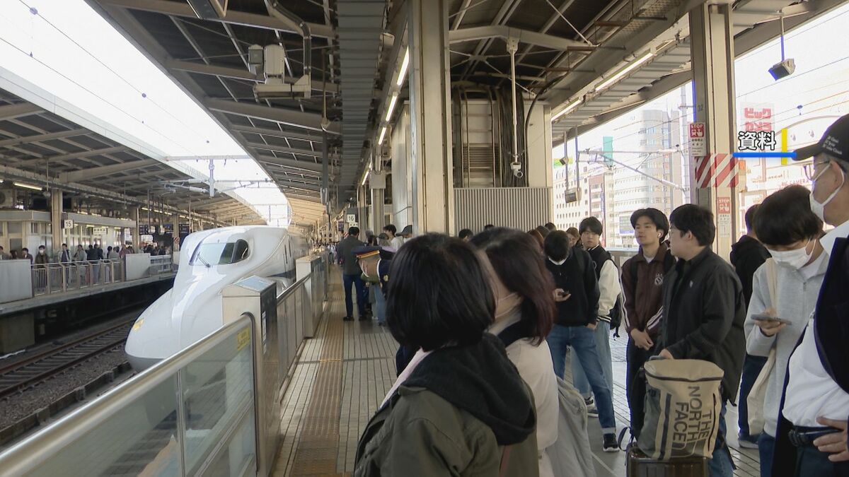 東海道新幹線 GW期間の利用者数が去年より4%増加 1日あたりの利用者は過去2番目に