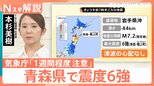 【青森 震度6強】気象庁「約1週間、特に2~3日の間は同程度の地震に注意」 去年12月も震度6強【Nスタ解説】|TBS NEWS DIG