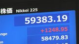 【速報】日経平均株価 一時5万9383円　取引時間中の最高値を更新|TBS NEWS DIG