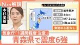 【青森 震度6強】気象庁「約1週間、特に2~3日の間は同程度の地震に注意」 去年12月も震度6強【Nスタ解説】|TBS NEWS DIG