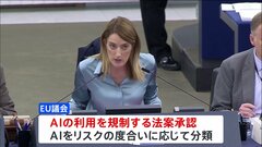 世界初「AI規制法案」EU議会が承認　リスクの度合いに応じて分類| TBS CROSS DIG with Bloomberg