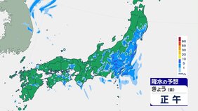 千葉県は土砂災害などに厳重警戒　関東などきょうも大気不安定　局地的に大雨のおそれ　晴れる所も天気急変に注意|TBS NEWS DIG