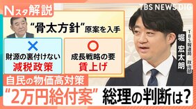 「財源の裏付けのない減税政策はやらない」自民党の物価対策“減税なし”のワケ “2万円給付案”も浮上 総理の判断は【Nスタ解説】|TBS NEWS DIG