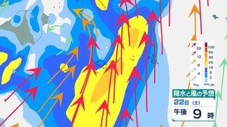 【大雨情報】関東甲信 1時間に最大60mm“非常に激しい”ところも 23日明け方にかけ大気が非常に不安定に【雨と風のシミュレーション】 | 富山のニュース|天気・防災|チューリップテレビ