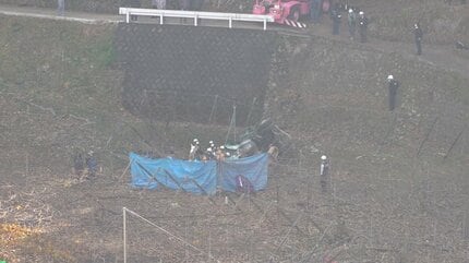 最大積載量およそ800キロを超え運転させた疑い ミキサー車が転落、運転 最大積載量およそ800キロを超え運転させた疑い ミキサー車が転落、運転