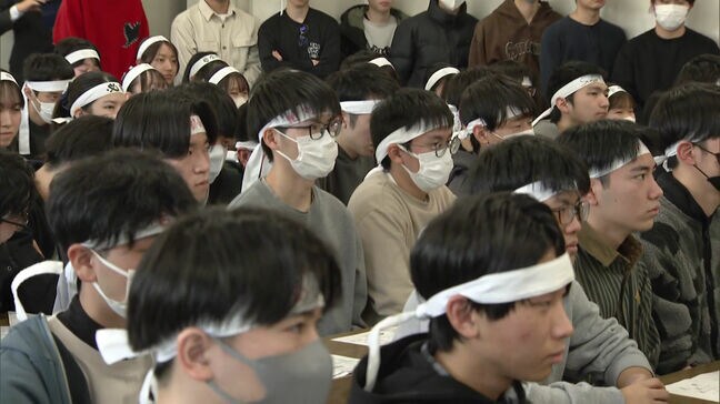 17日から大学入学共通テスト　予備校で決起集会　「1年間がんばって勉強してきた　全力で出し切りたい」　福岡|TBS NEWS DIG