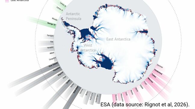 南極の氷が「最大42キロ」後退　失われた面積は「東京、神奈川、千葉、埼玉に匹敵」30年間の衛星データで判明　将来の海面上昇に警鐘|TBS NEWS DIG