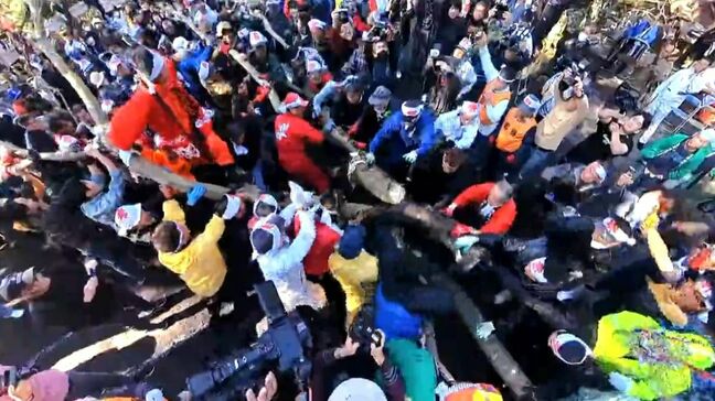 地域の幸せ願う「かぎ引き祭」鹿屋市・中津神社【亀ちゃんのかごしま撮った！】|TBS NEWS DIG
