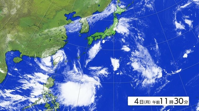 【台風情報】沖縄の南にある熱帯低気圧5日までに台風13号に発達する予想「日本の東を北上か」tbc気象台|TBS NEWS DIG