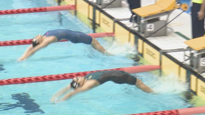 「パリに行くと決めている。恩返しの泳ぎを」　水泳背泳ぎ 弘中花音選手　きららカップで泳ぎを披露 　|　山口のニュース・天気・防災｜tys NEWS｜ｔｙｓテレビ山口