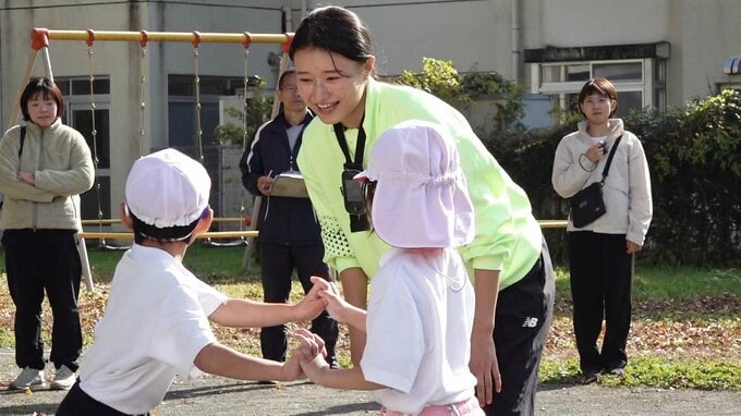 小学校時代のあだ名は「新幹線のぞみ!?」男女ハードルコンビ田中佑美＆石川周平が陸上教室を開催|TBS NEWS DIG