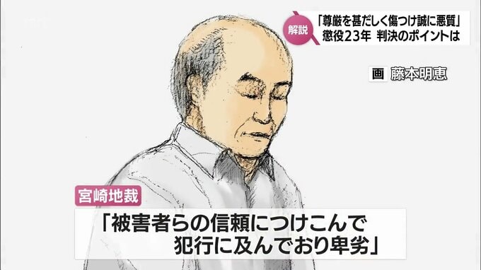 懲役23年の実刑判決　女性7人への準強制性交の罪･津浦洋一被告　判決のポイントは|TBS NEWS DIG