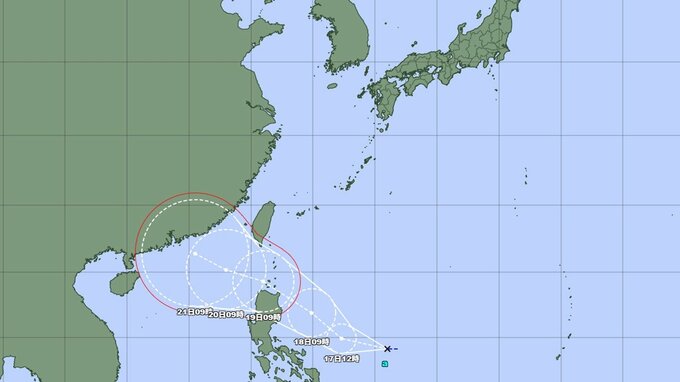 台風のたまご　熱帯低気圧はあすにも台風6号に発達　今後の進路と勢力を詳しく…最大瞬間風速は40メートルの予想　気象庁発表|TBS NEWS DIG