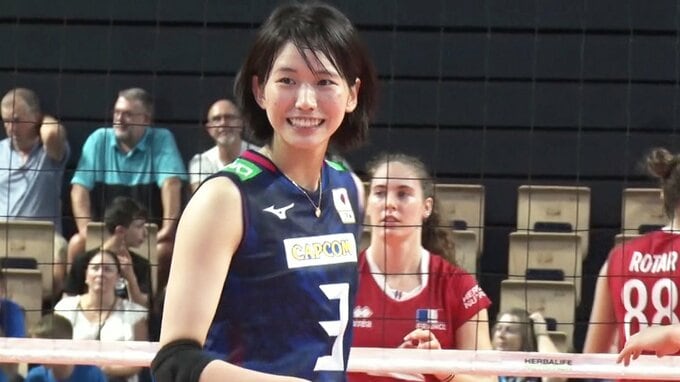 眞鍋ジャパン3連勝、古賀の最多得点でフランスにストレート勝ち 世界バレーメンバー争いも激化【パリ五輪プレ大会】|TBS NEWS DIG