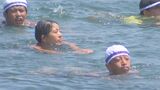 子どもたちが臼杵湾で“遠泳”に挑戦 臼杵山内流遊泳大会で伝統演技を披露へ 大分 | 大分のニュース|OBS NEWS|大分放送