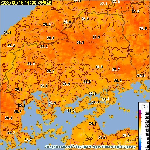 暑い！ 全国各地30℃以上の真夏日 続々　広島県内もことし初 　あすはさらに暑い予想　熱中症に十分注意|TBS NEWS DIG