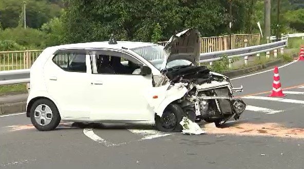 軽乗用車がセンターライン越えて、ガードパイプに衝突…86歳男性が死亡…現場はカーブ、長野市信州新町の国道　|　SBC NEWS | 長野のニュース | SBC信越放送