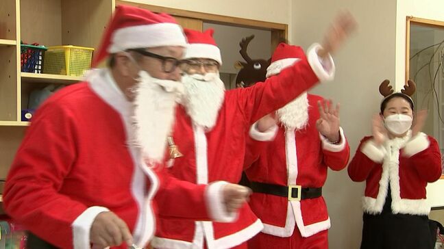 「サンタがやって来た」成通グループが児童養護施設にクリスマスプレゼント【岡山】|TBS NEWS DIG