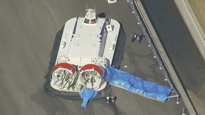 ホーバークラフト　空港のガードレールに衝突　操縦ミスで船体の挙動が不安定に　大分　|　大分のニュース｜OBS NEWS｜大分放送